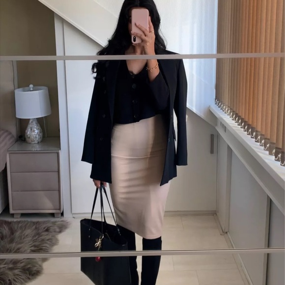 ZARA OPEN FRONT DOUBLE BREASTED BLAZER WITH BUTTONS xL nwt - Picture 3 of 4